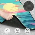 thumbnail image 3 of Fuzoiu Retro Palm Beach Sunset Print Carpet Floor Mats for Car,Car Foot Mat Set,Universal Fit 4 Piece Mat Pad Set,Fits Most Cars Trucks Vans Sedans SUV Auto Carpet Mat Se, 3 of 7