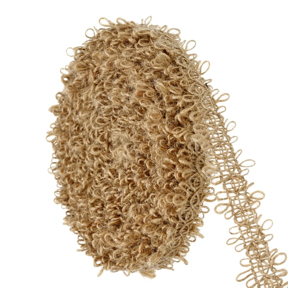 Uxcell 10 Yards 1 inch Burlap Ribbon Jute Burlap Lace Craft Ribbon Rustic Ribbons for Sewing