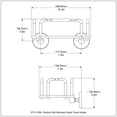 thumbnail image 2 of Skyline Wall Mounted Guest Towel Holder - Matte Black, 2 of 2