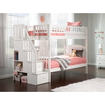 AFI Westbrook Staircase Bunk Twin over Twin, White