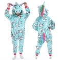 thumbnail image 1 of Pijamas que brillan en la oscuridad para niños, monos de franela de invierno para niños, pijamas para bebés y niñas, ropa de dormir de felpa Pjs, 1 of 4