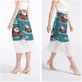 thumbnail image 4 of Christmas Sleigh Stylish Chiffon Women's Summer Beach Dress with Polyester Straps, 4 of 6