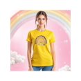 thumbnail image 1 of Playera Blusa De Mamá Estilo Arcoiris – Amor, Arcoíris y Corazones en Cada Suspiro Color Amarillo Talla Chica Marca Emil SaEs, 1 of 4