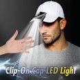thumbnail image 3 of CAROOTU Clip-On Cap LED Light LED Hat Light Headlamp Flashlight with Rechargeable Power Display Adjustable, 3 of 6