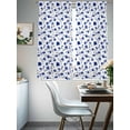 thumbnail image 3 of Blue Spring Floral Sheer Curtains 72 Inch Length 2 Panels Set, Summer Botanical Elegant Voile Window Treatment Rod Pocket Curtains Sheers Drapes for Bedroom/Living Room/Kitchen 52"x72"x2, 3 of 7
