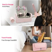 RACCOMB Dual Voltage Hair Styler 5-in-1 High-Speed Dryer Brush with Negative Ion Technology, Pink