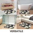 thumbnail image 6 of 1pc Skulls Absorbent Non-Slip Bathroom Thickened Flannel Rug Decor,Soft,Quick Drying,Suitable For Indoor/outdoor Use,Bathrooms,Bedrooms,Kitchens,Terrace,Laundry Rooms,16"x24", 6 of 9