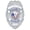 Silver Finish, variant on Hero’s Pride Security Officer Badge, Enameled, Gold Finish, 2-1/4x3-1/8