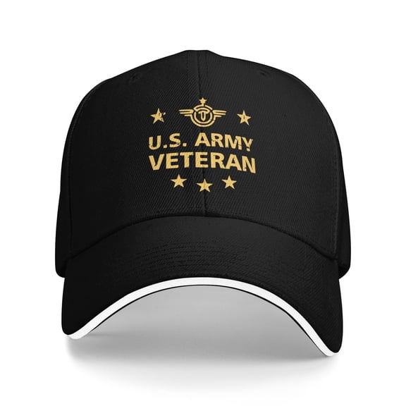 Us Army Veteran Soldier Logos Men Women Sandwich Cap Classic Baseball Capunisex Adjustable Casquette Dad Hat