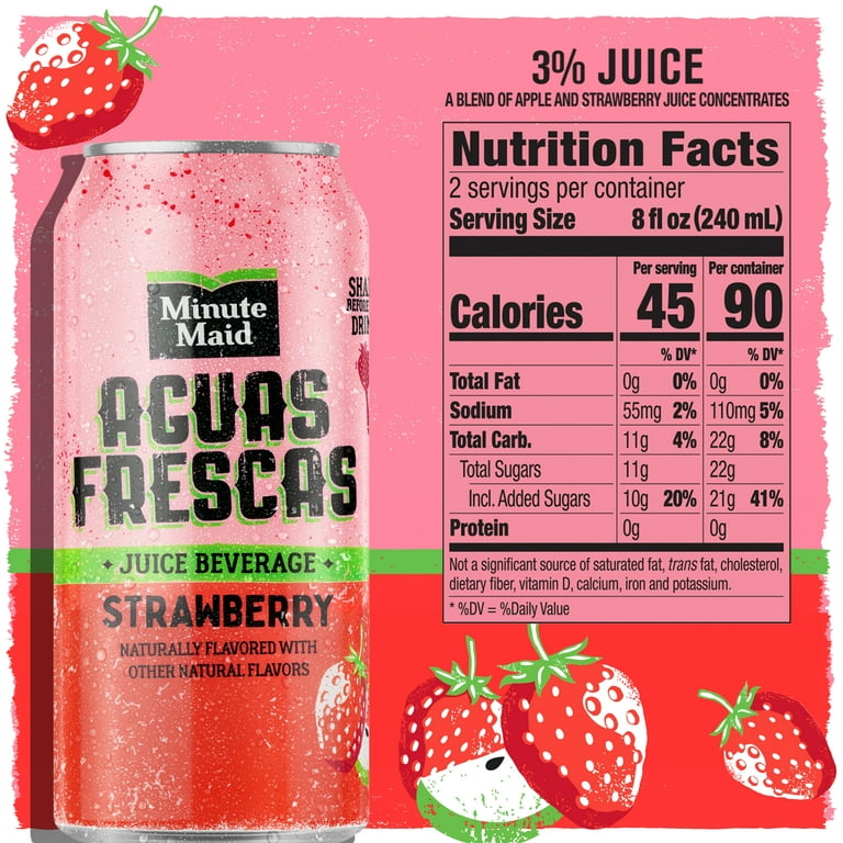Aguas Frescas Strawberry Flavor