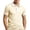 Beige, variant on UDAUDU Men's Casual Short Sleeve Polo Shirts Cotton Stretch Collar Tee Breathable Soft Summer Vacation Golf Shirts L