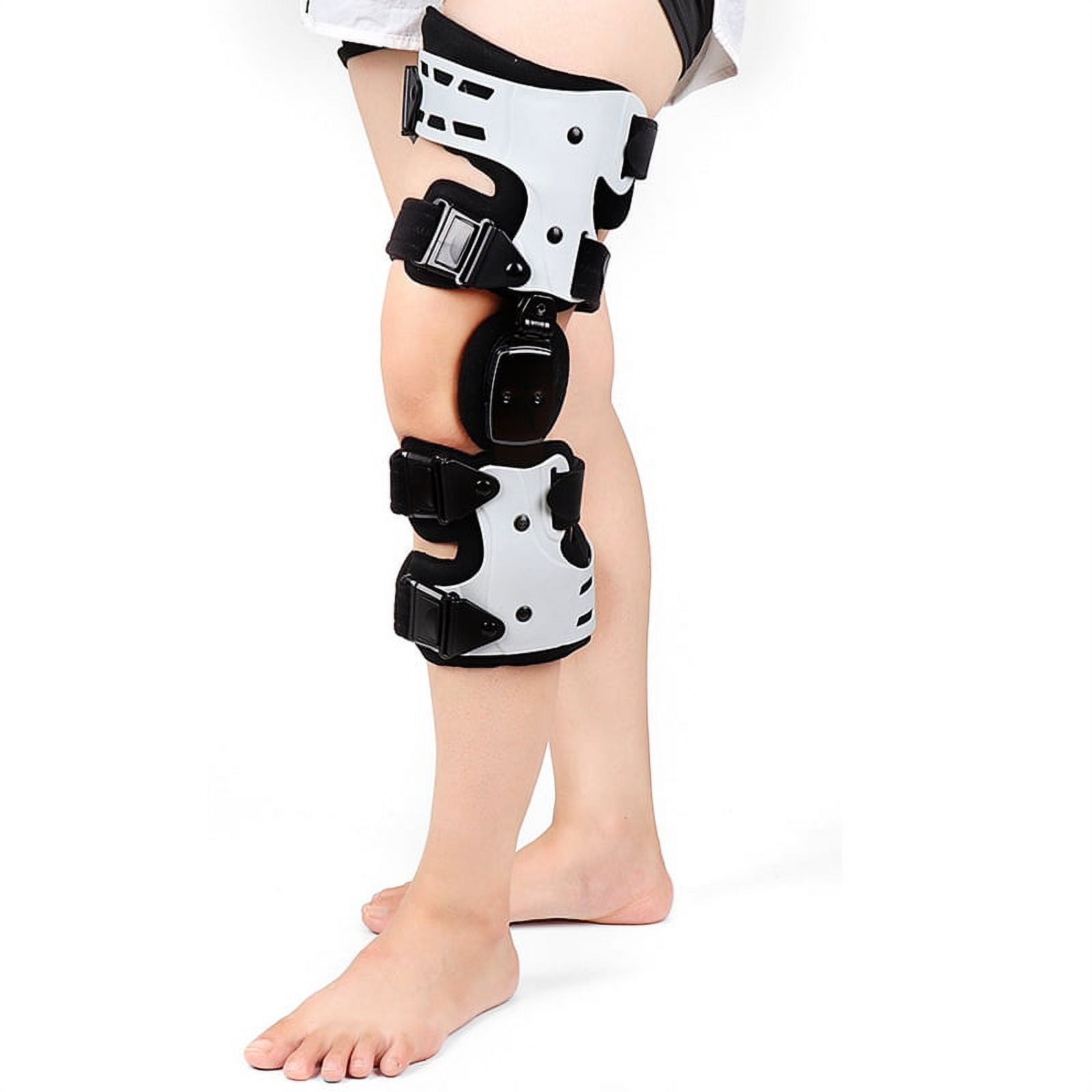 OA Hinged Support Right Knee Braces, Black & White