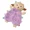 Lavender, variant on Plush Dog Toy Calming Lavender Lamb Infused 8 Inch Ribbon Tabs Lessen Anxiety (One Discounted Toy - Random Color)
