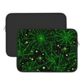 thumbnail image 2 of Pofeuu Green Bright Web with Spiders Print Laptop Carrying Case,13-15-Inch Laptop and Tablet, Sleek Design, Durable and Water-Repellent Fabric, Business Casual or School-15 inch, 2 of 8