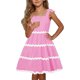 thumbnail image 1 of Odeerbi Niñas Verano Vestido de Rayas Vestido Con Tirantes Línea A Vestido Sin Mangas Smocked Flowy, 1 of 4