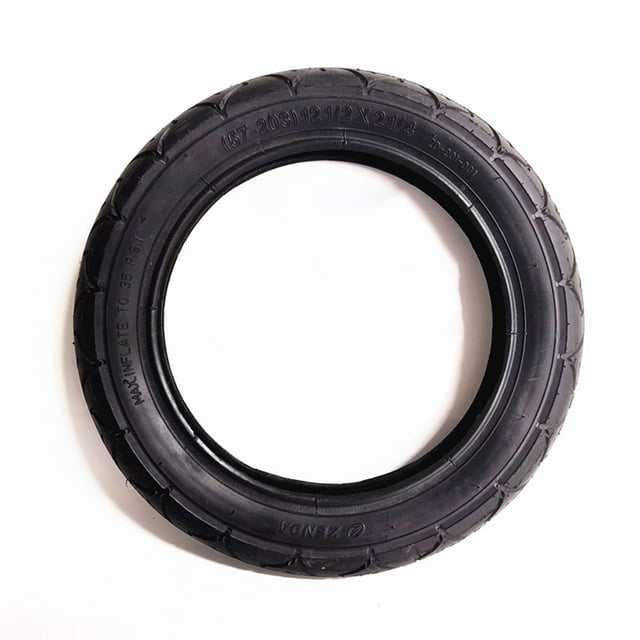 Mosiee Functional Stroller Tire Stroller Wheels Rubber 1Pc Black Scooter Stroller Tyre&Inner Tube 12 1/2X2 1/4 12 Inch Baby Carriage