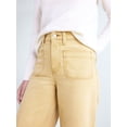 thumbnail image 4 of Free Assembly Women's and Women's Plus The Larchmont High Rise Patch Pocket Jeans, 32" Inseam, Sizes 0-28W, 4 of 5