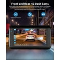 thumbnail image 6 of Abask Dash Cam Front and Rear with 32G SD Card,1080P+1080P Dash Camera for Cars,Front 170° Wide Angle + Rear 140° 4 inch Display, 6 of 8