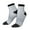 3 Black, variant on Adult Quarter Ankle Socks Diamond Silver Pattern Cushion Ventilation Sports Socks