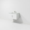 thumbnail image 6 of Geneva 30 in. W Glossy White Bath Vanity, Carrara Marble Top, and Faucet Set, 6 of 11
