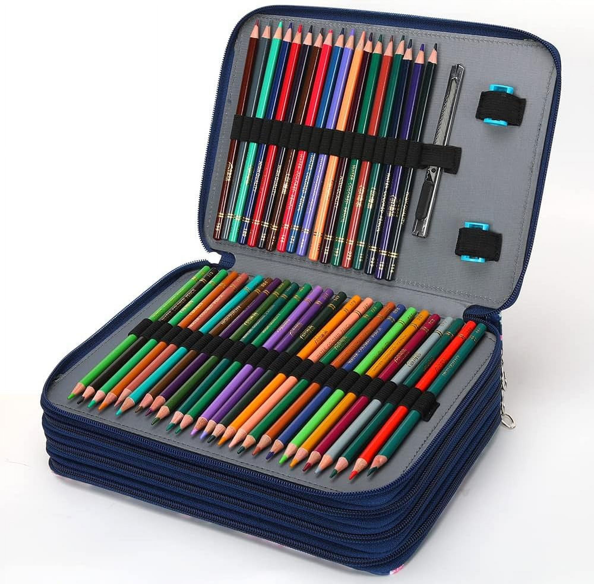 Colored Pencil Case 300 Slots Pen Pencil Bag Organizer High Capacity