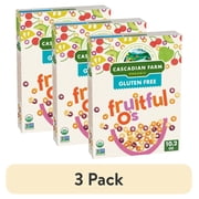 (3 pack) Cascadian Farm Organic Fruitful O's Cereal, Gluten Free, 10.2 oz