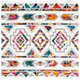 thumbnail image 2 of Safavieh Fiesta Shag Geometric Shag Area Rug, Cream/Multi, 4' x 4' Square, 2 of 13