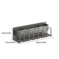 thumbnail image 4 of Advancent Soporte para cepillos de dientes, estante de Metal sin perforaciones, estante para de montado en la pared, accesorio Accesorios de baño Gris Dos portavasos, 4 of 6