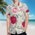 thumbnail image 5 of High Quality Hawaiian Shirts for Men Short Sleeve Aloha Beach Shirt Floral Summer Casual Button Down Shirts Blouses 9XE4DJ, 5 of 7
