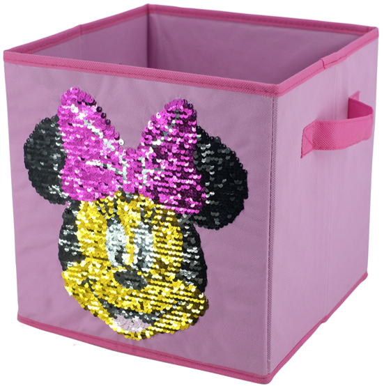 Disney Minnie Mouse Reversible Sequin Storage Cube