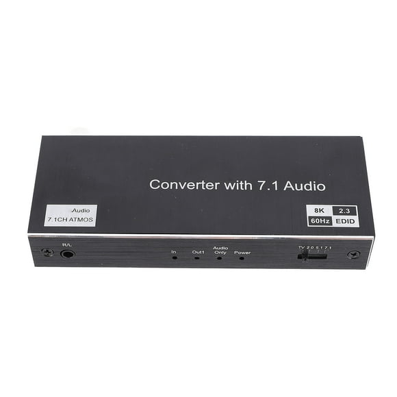 8K HD Multimedia Interface Multiviewer Switch Splitter, Seamless HD Multimedia Interface Multi Viewer Switch 1 in 2 Out with IR Remote, 4K 120Hz for Security Cameras, HDTV, PC, Projectors