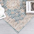 thumbnail image 4 of Yesfashion Carpets Area Rugs Washable Floral Medallion Area Rug 9'*12' Living Room Rugs Vintage Persian Printed Non-Slip Low Pile Indoor Throw Carpet Boho Rug for Bedroom,Blue blue 9*12ft, 4 of 7