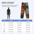 thumbnail image 4 of Lsque Abstract Colorful Duality Print Men's Pajama Pants, Lounge Pant - Comfortable Home Wear,Elastic Waistband, Stylish Design-Small, 4 of 9