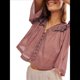 thumbnail image 2 of Camisa Peplum Transparente Y2K para Mujer, Blusa Babydoll de Corta con Botones y Ribete de Encaje y Volantes. Marrón XS, 2 of 8