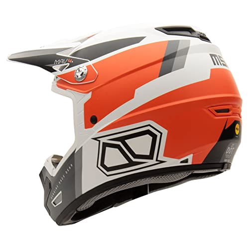 MSR Mav4 Inertia w/MIPS Dirt Bike Motocross Helmet (X-Large, Orange)