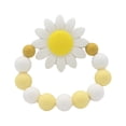 thumbnail image 6 of SPRING PARK Colorful Beads Sunflower Bracelet Silicone Chewable Bracelet for Infants Toddlers, 6 of 7