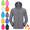 Gray, variant on Lightweight Raincoat Women Plus Size Windproof Water Resistant Sports Quick-Dry Jackets for Hiking Outdoor Activities Red,XXXL
