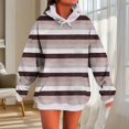 thumbnail image 2 of Womens Striped Hoodies Sweatshirts Pullover Fashion Y2K Long Sleeves Tops 2025 Casual Cute Fall Outfits, 2 of 5