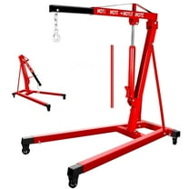 2 Ton Engine Hoist , Heavy Duty Cherry Picker 8T Hydraulic pump, 4400 LBS Engine Hoist Crane Lift, Car Shop, Construction Site [LINJI]