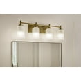 thumbnail image 6 of 45575NBR Kichler Lighting Shailene - 4 Light Bath Vanity Approved for Damp Locations - with Transitional inspirations - 8.25 inches tall by 29.5, 6 of 8
