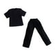 thumbnail image 3 of 1/12 pantalones de muñecas y ropa superior vestida de cosplay mini pierna ancha pantalón largo para figuras de acción masculina de 6 pulgadas con camisa, 3 of 9