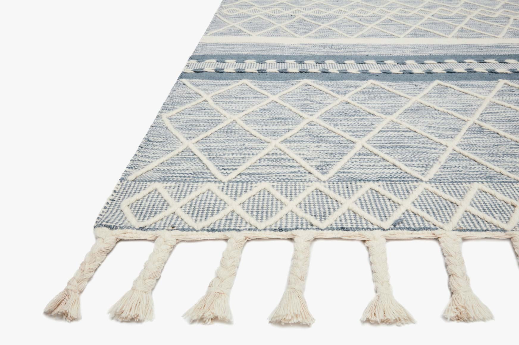 Loloi II Sawyer SAW-04 Teal Geometric Area Rug 2'-3" x 3'-9"
