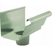 CONSTRUCTION METALS INC Gutter Snap On Outlet Section, Galvanized, 4 x 2-In. OGEP42G