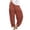 Brown, variant on Casual Pants Women'S Solid Color Daily Commuting Fashion Casual Radish Pants (Dark Blue,S)