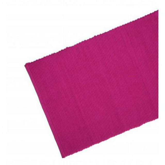 13 x 36 in. Ribbed Table Runner, Magenta & Fuchsia