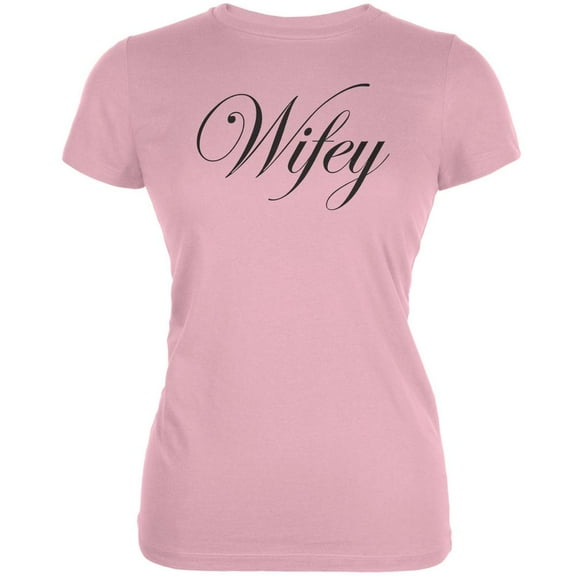 Wifey Pink Juniors Soft T-Shirt - 2X-Large
