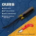 thumbnail image 2 of Upholstery Staple Remover Heavy Duty Staple Remover Tool, Staple Puller Remover Carpet Staple Remover Tool, 2 of 7