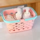 thumbnail image 5 of Cesta de Malla Portátil para Almacenamiento - Organizador de Plástico para Baño, Cocina y Hogar - Amarillo o Rosa, 24 X 17 X 13 Cm, 5 of 6