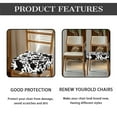 thumbnail image 6 of HELLHERO Cow Print Dining Chair Covers, Seat Covers for Dining Room with Elastic Band, Anti-dust Kitchen Chair Seat Slipcovers, 6 of 7