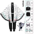 thumbnail image 2 of Demon Slayer Kimetsu No Yaiba Tanjirou Kamado Cosplay disfraz kimono Halloween Anime uniforme conjunto para niños adultos alta calidad Ltx, 2 of 3